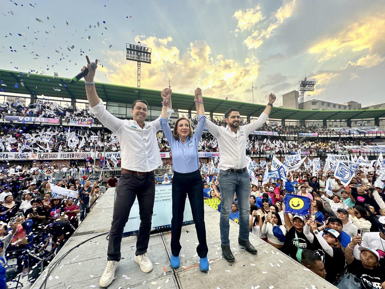 Cierre de Campaña de Lupita Murguía, Felifer Macías y Agustín Dorantes