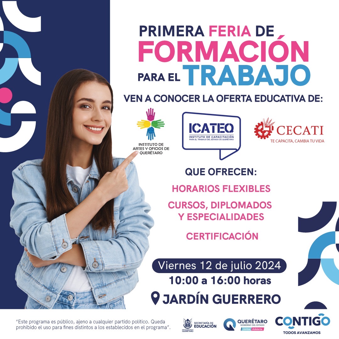 Invita SEDEQ a la Primera Feria de Formación para el Trabajo