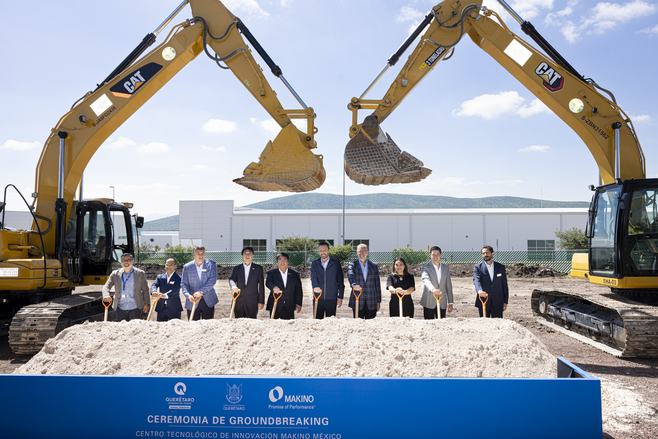 Encabeza Mauricio Kuri colocación de la primera piedra del Centro Tecnológico de Innovación Makino México