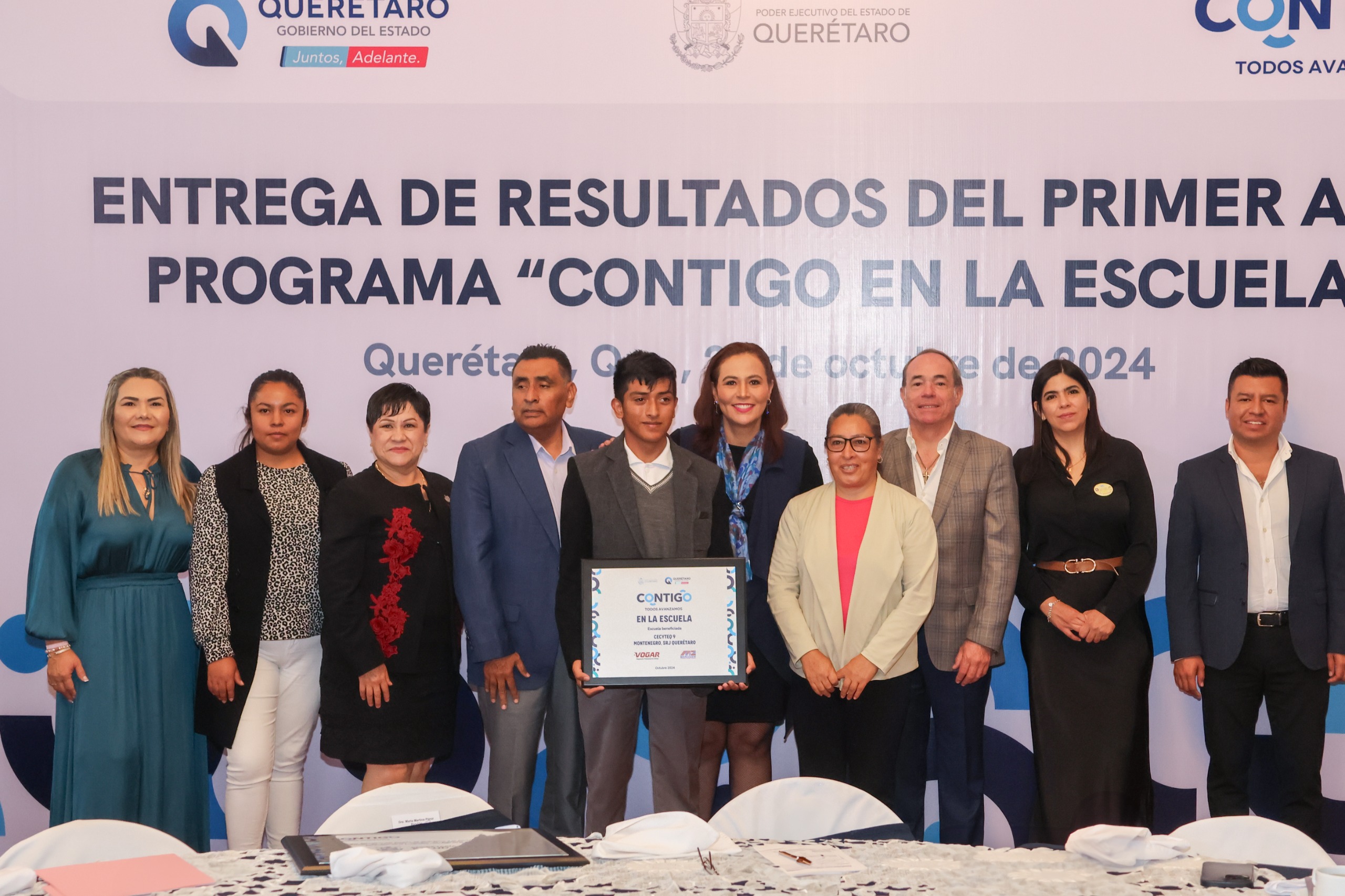 Entrega SEDEQ resultados del programa Contigo en la escuela
