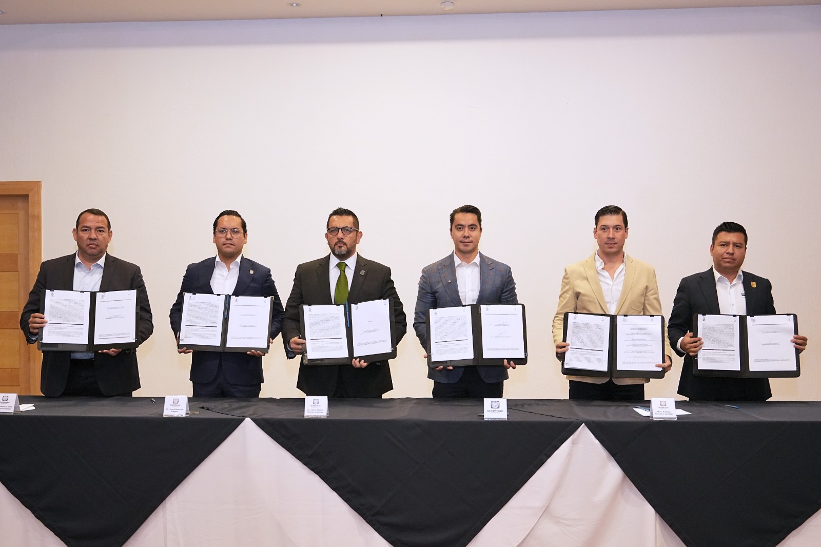 Firma de convenio entre municipios de la zona metropolitana fortalecen la seguridad y tranquilidad en Querétaro