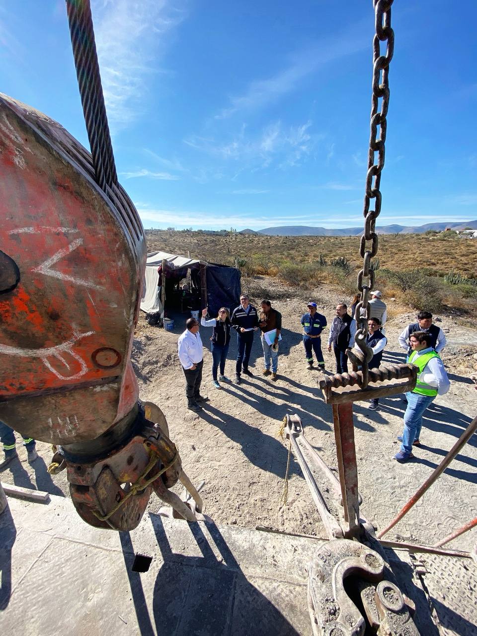 Vocal de la CEA supervisa perforación de pozo en Tolimán