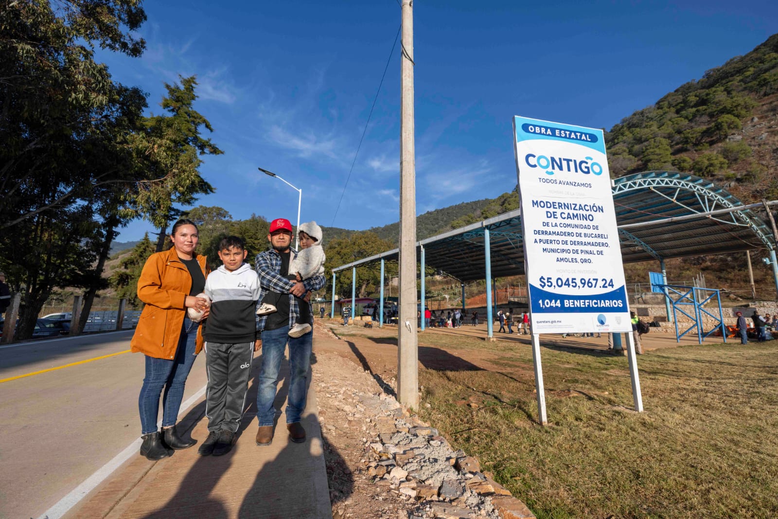 Entrega Gobernador modernización del camino Derramadero de Bucareli-Puerto Derramadero